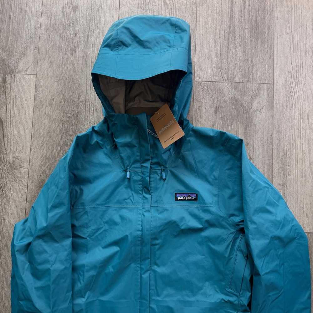Patagonia Torrentshell H2No 3L Rain Jacket Womens XS Glacier Blue NWT